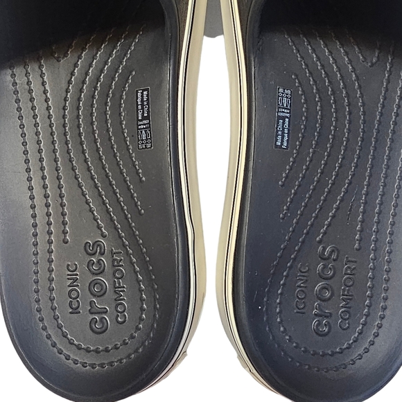 Crocs Crocband Iconic Comfort Chunky Platform Slides Sandal Women's 11/ Men's 9 - Picture 9 of 13